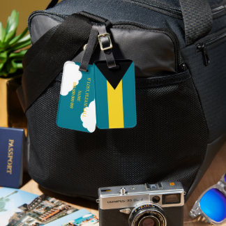 Bahamas Vlag Patriottische Vakantie Bagagelabel