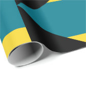Bahamas Vlag Patroon Cadeaupapier (Rol Hoek)