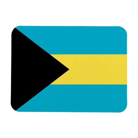 Bahamas Vlag Premium Magnet Magneet (Horizontaal)