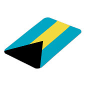 Bahamas Vlag Premium Magnet Magneet (Linkerzijde)