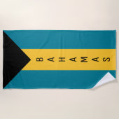 Bahama's vlag strandlaken (Voorkant)