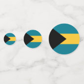 Bahama's vlag Tafel Confetti (Voorkanten)