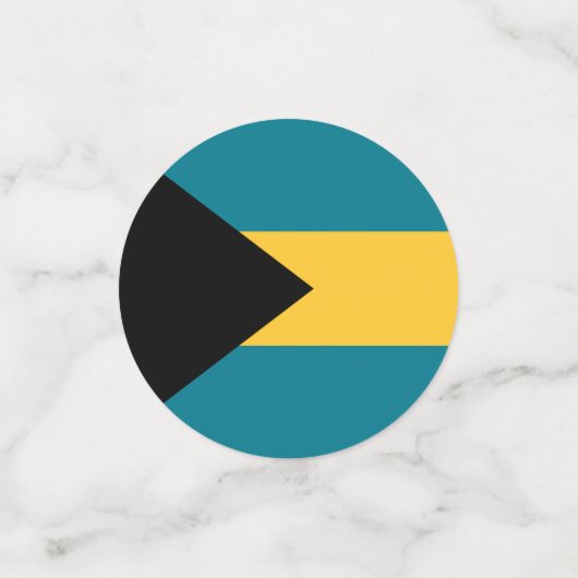 Bahama's vlag Tafel Confetti (Kleine voorkant)