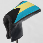 Bahamas Vlag Totale Afdekking Golfheadcover (3/4 voorkant)