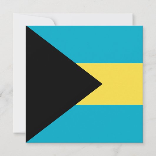 Bahamas Vlag Uitnodiging (Voorkant)