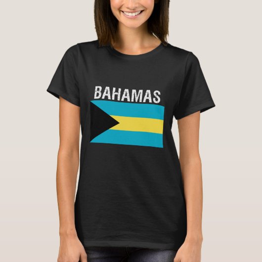 Bahama's, vlag van Bahama's T-shirt (Voorkant)