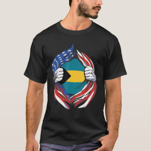 Bahama's vlagAmerikaans stamboek van mijn Bahamaan T-shirt