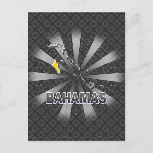 Bahamas-vlaggenkaart 2.0 briefkaart (Voorkant)