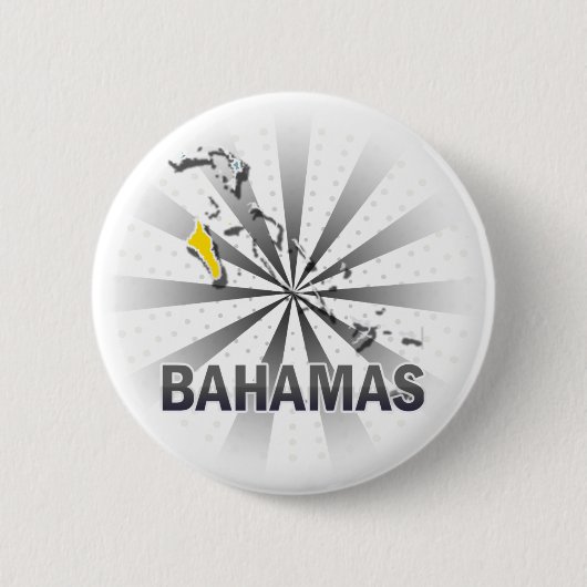 Bahamas-vlaggenkaart 2.0 ronde button 5,7 cm (Voorkant)