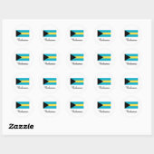 Bahama's vlagontwerp ronde sticker (Vel)