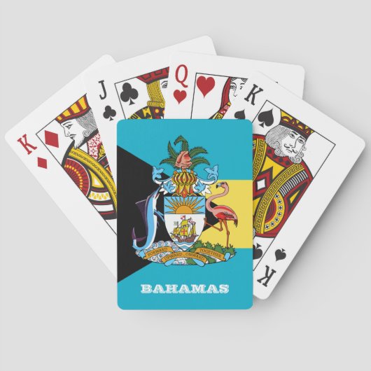 Bahamas-vlagspelen, Bahamas-speelkaarten Pokerkaarten (Achterkant)