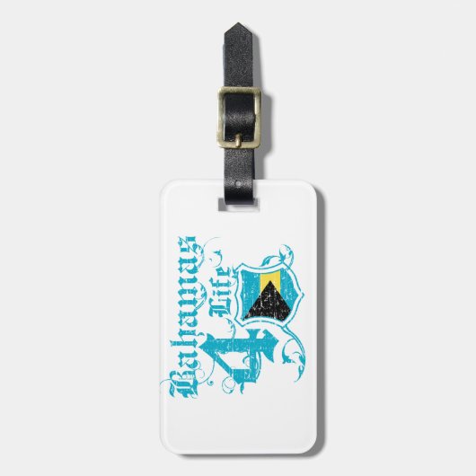 Bahama's voor het leven bagagelabel (Voorkant verticaal)