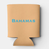 Bahamas Wapen - Marlin, Flamingo, Conch Blikjeskoeler (Achterkant)