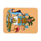 Bahamas Wapen - Marlin, Flamingo, Conch Magneet (Horizontaal)