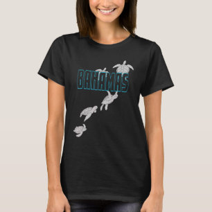 Bahamas Zee schildpadden scuba duiken met draaimol T-shirt