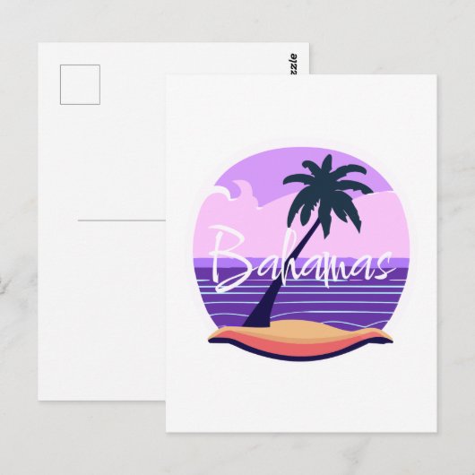 Bahama's zomervakantie briefkaart (Voorkant / Achterkant)
