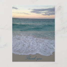 Bahamas zonsondergang dank u briefkaart