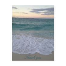 Bahamas zonsondergang dank u briefkaart