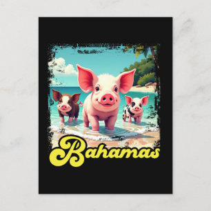 Bahama's Zwemmende Biggen - Exuma Biggenstrand Avo Briefkaart