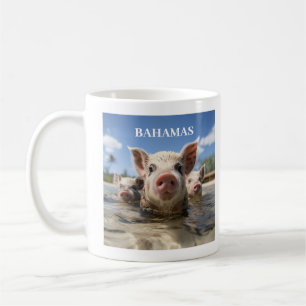 Bahamas Zwemmende Varkens - Exuma Varkensstrand Av Koffiemok