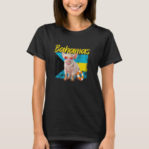 Bahamas Zwemvarken Zomervakantie Strand Souveni T-shirt
