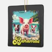 Bahamas Zwemvarkens - Exuma Pig Beach Adventure Keramisch Ornament (Links)