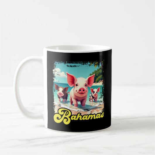 Bahamas Zwemvarkens - Exuma Pig Beach Adventure Koffiemok (Links)
