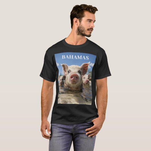 Bahamas Zwemvarkens - Exuma Pig Beach Adventure T-shirt (Voorkant volledig)