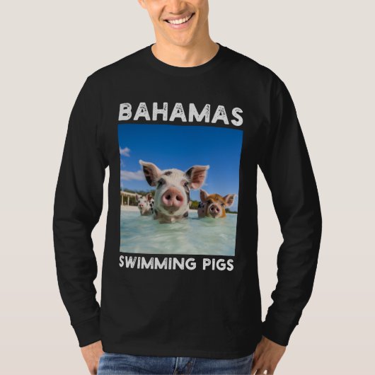 Bahama's Zwemvarkens Exuma T-shirt (Voorkant)