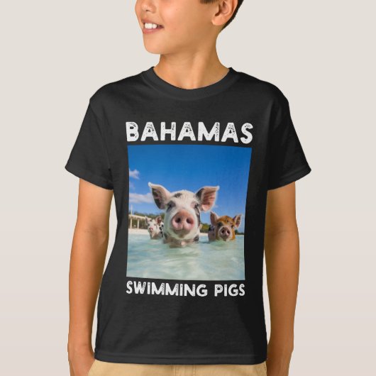 Bahama's Zwemvarkens Exuma T-shirt (Voorkant)