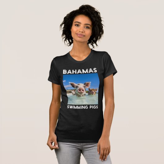 Bahama's Zwemvarkens Exuma T-shirt (Voorkant volledig)