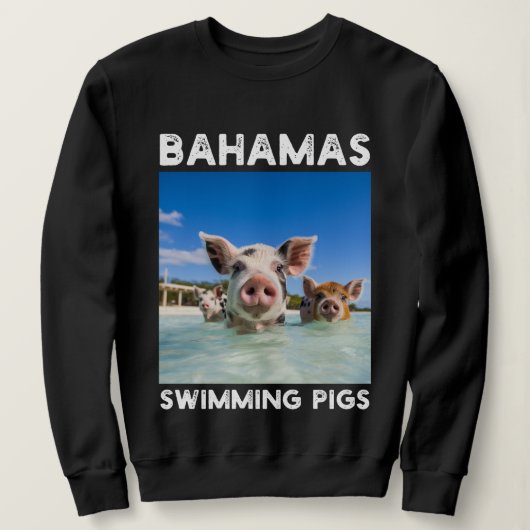 Bahama's Zwemvarkens Exuma Trui (Design voorkant)