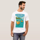 Bahamas Zwemvarkens Tropisch Strand Exuma 2025 T-shirt (Voorkant volledig)