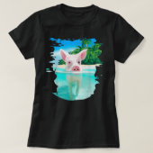 Bahama's Zwemvarkens Varkenspieuwstrand Feestdagen T-shirt (Design voorkant)