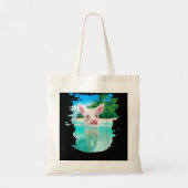 Bahama's Zwemvarkens Varkenspieuwstrand Feestdagen Tote Bag (Voorkant)