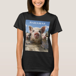 Bahamas Zwijn die Zwemt - Exuma Varkensstrand Avon T-shirt
