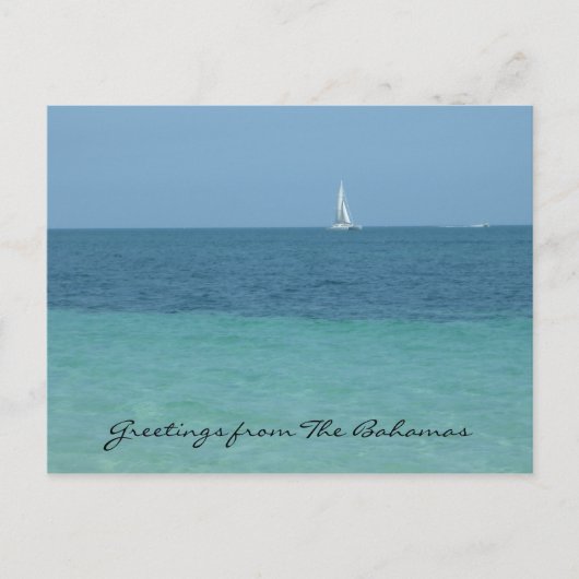 bahamasbegroeten briefkaart (Voorkant)