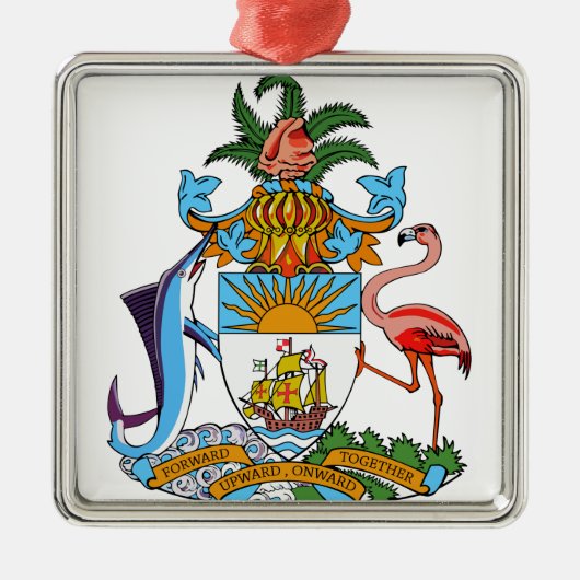 Bahamascoat Metalen Ornament (Voorkant)