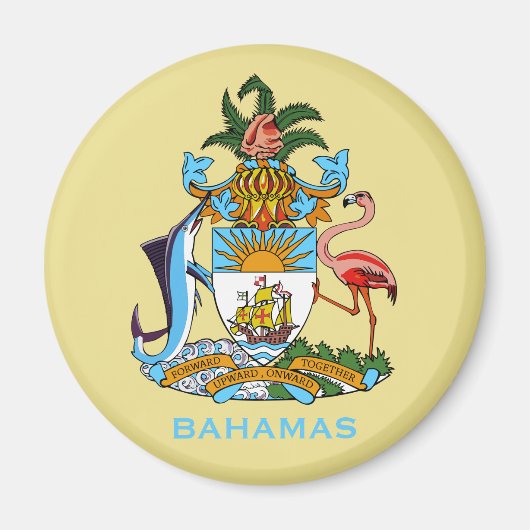 Bahamascoat van wapentuig Magnet (Voorkant)