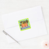 Bahamaseilanden Vierkante Sticker (Envelop)
