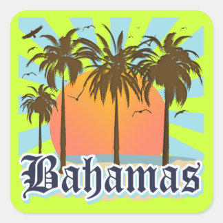 Bahamaseilanden Vierkante Sticker