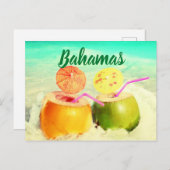 Bahamaskokosnoten Briefkaart (Voorkant / Achterkant)