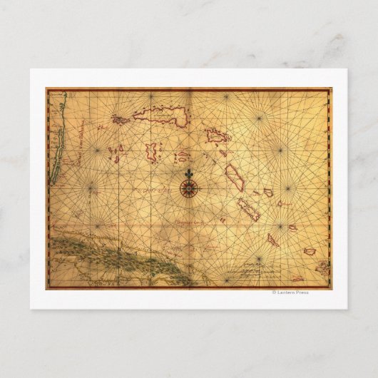 BahamasPanoramic MapBahamas Briefkaart (Voorkant)