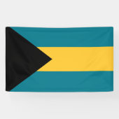 Bahamasvlag Banner (Horizontaal)