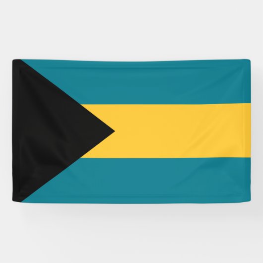 Bahamasvlag Banner (Horizontaal)