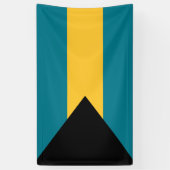 Bahamasvlag Banner (Verticaal)