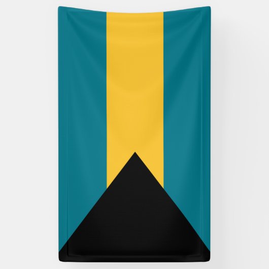 Bahamasvlag Banner (Verticaal)