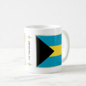 Bahamasvlag + kaartMok Koffiemok (Voorkant rechts)