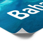 Bahamasvliegtuig Poster (Hoek)