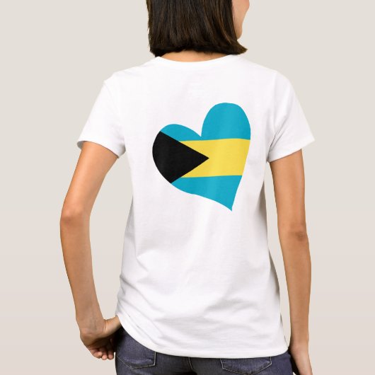 Bahamiaans in hart en nieren t-shirt (Achterkant)